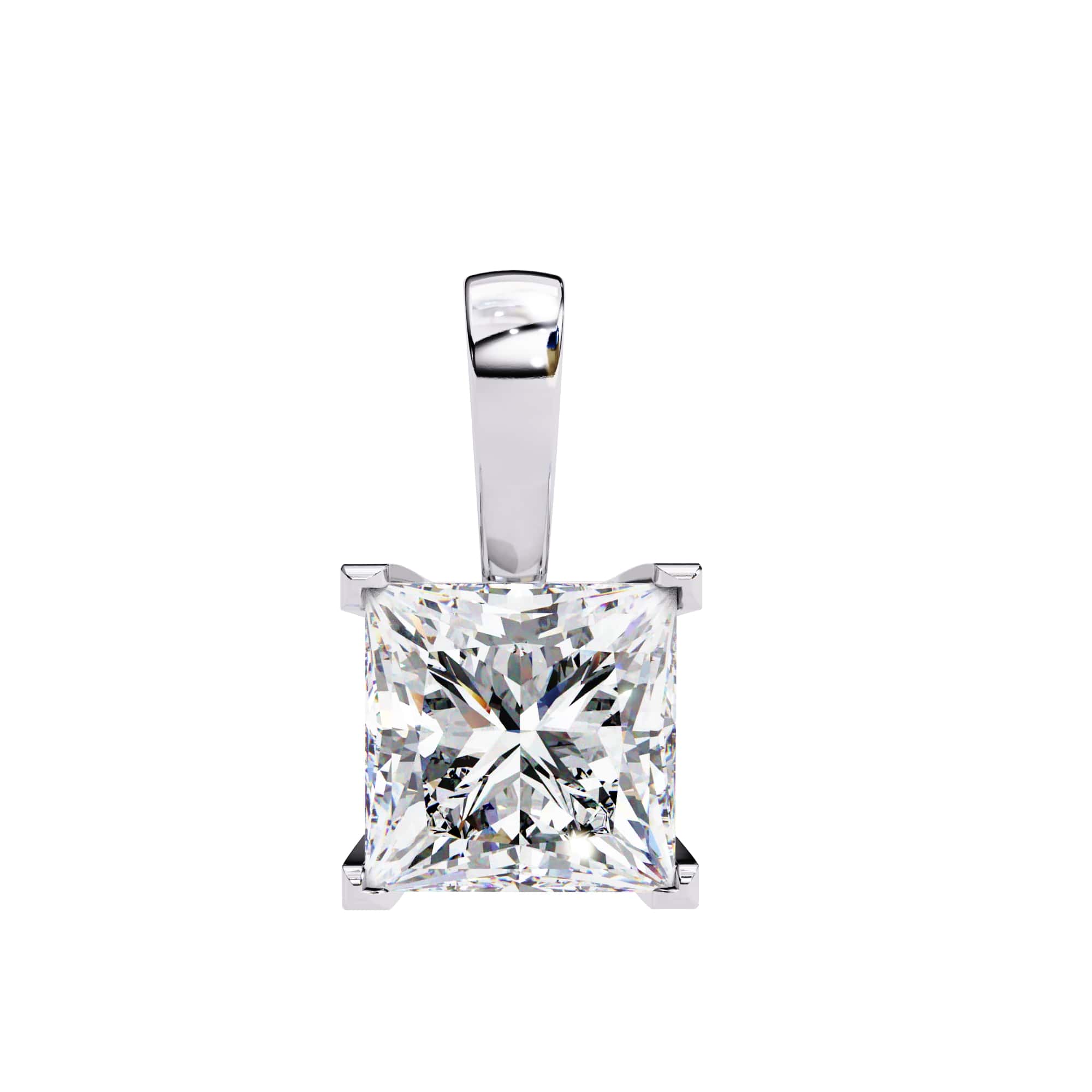 Modern Princess 4 Prong Pendant