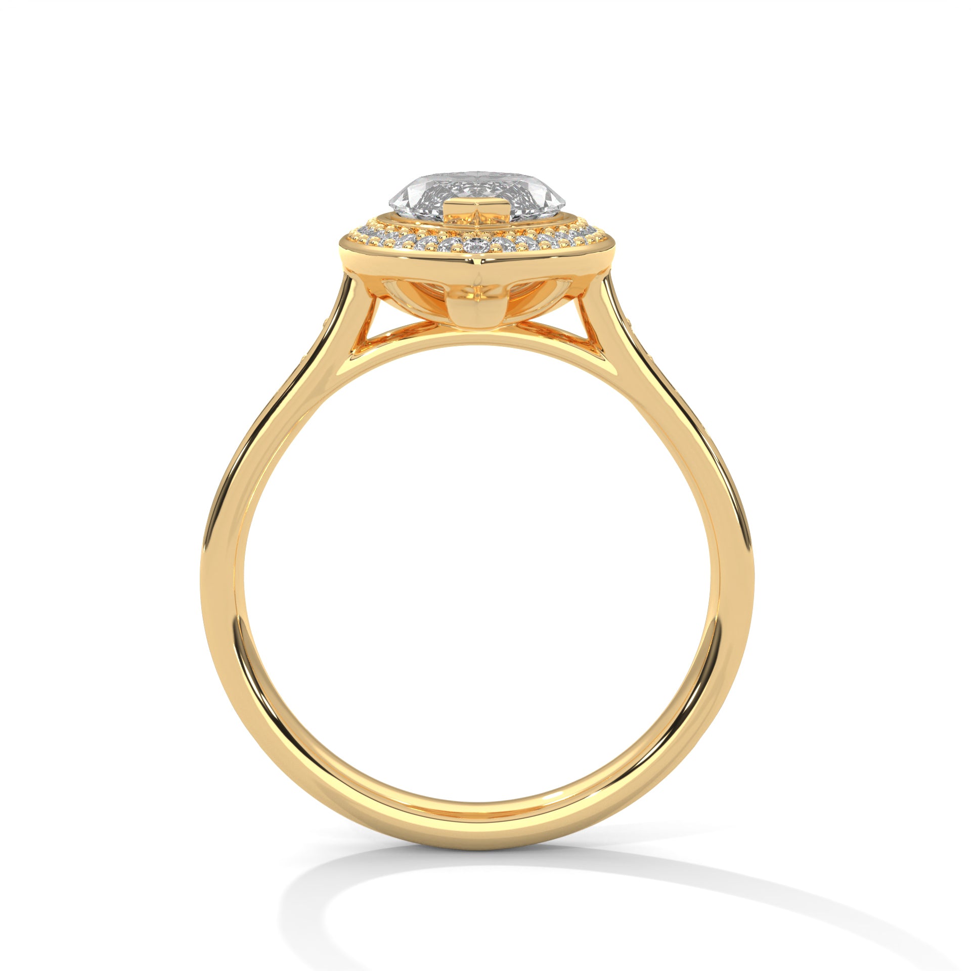 2 Carat Marquise Diamond Solitaire Accent Ring