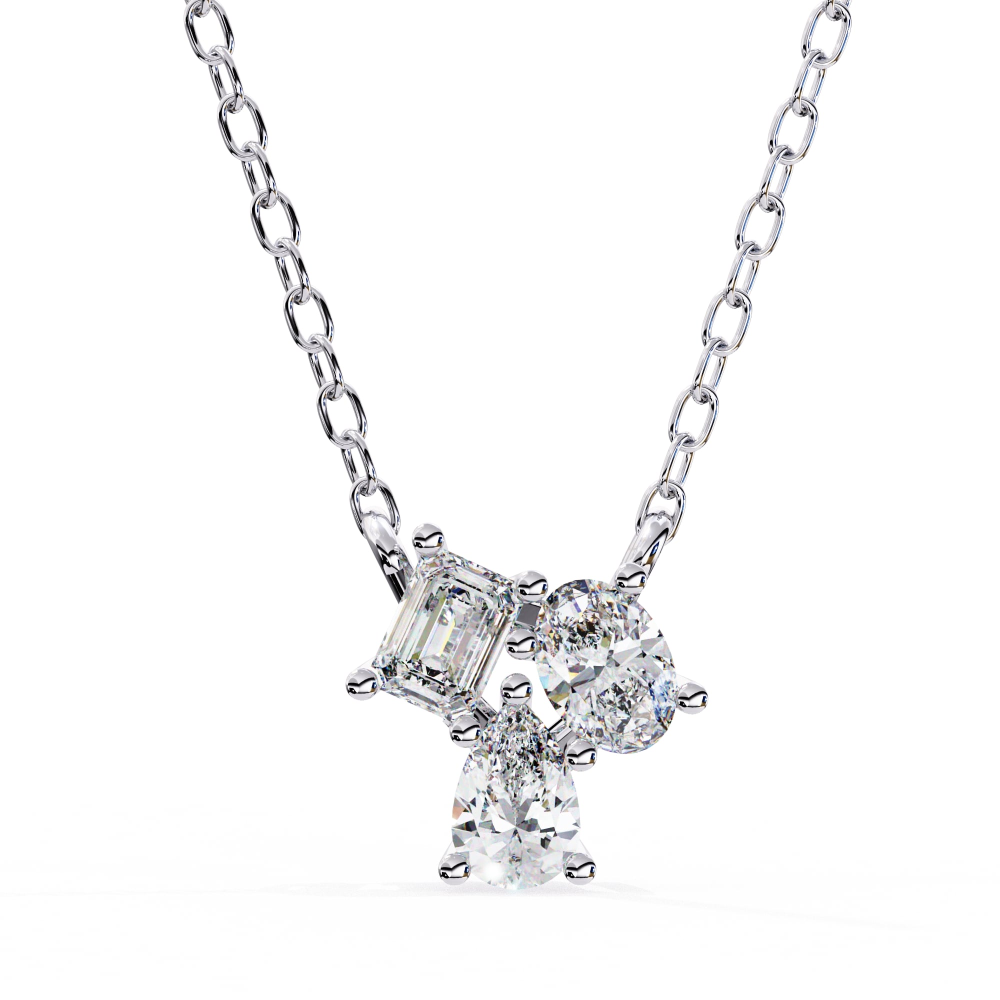 Dazzling Trio Diamond Pendant
