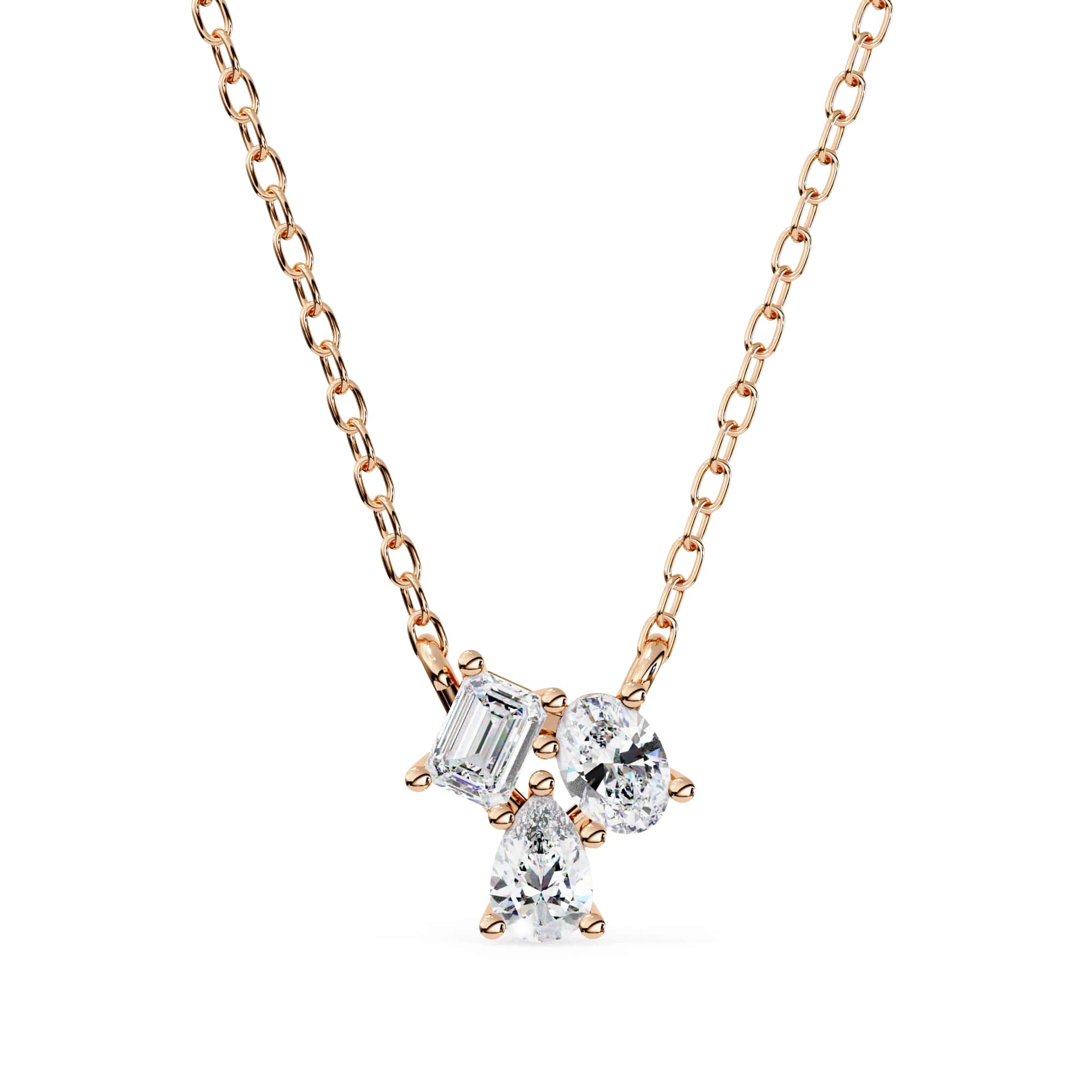 Dazzling Trio Diamond Pendant