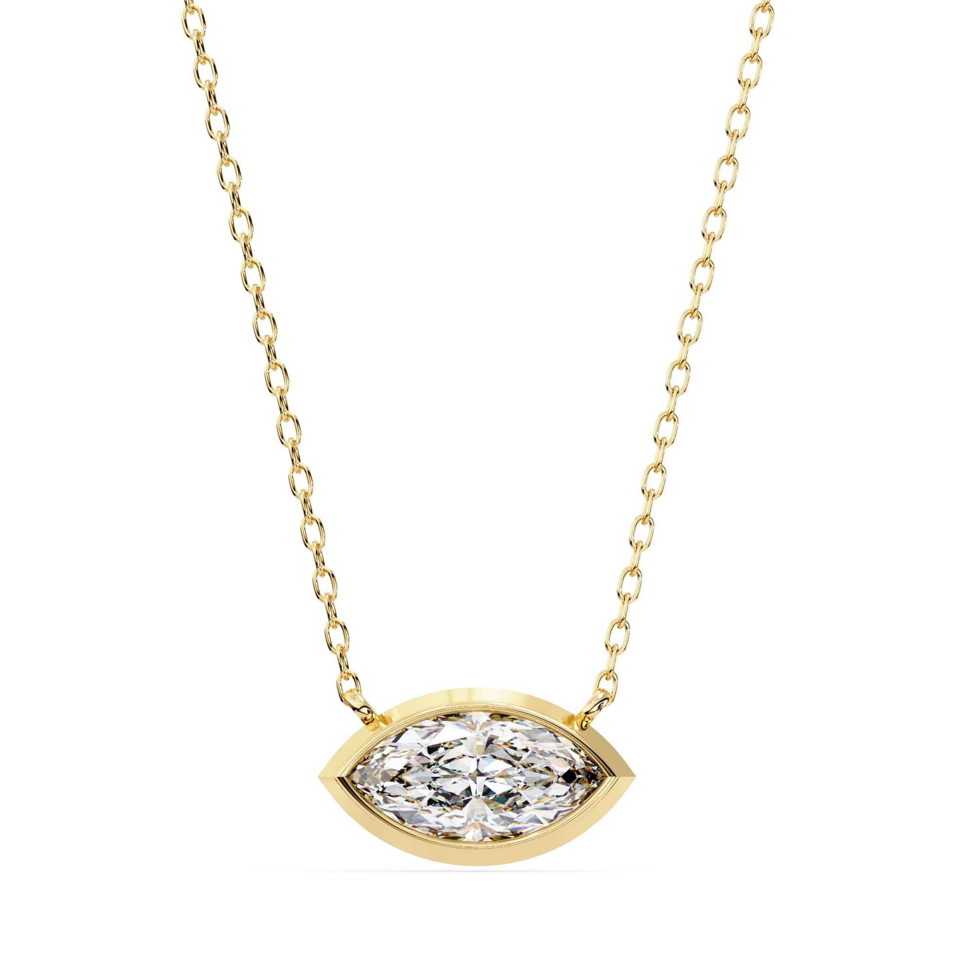 Sophisticated Marquise Bezel Pendant