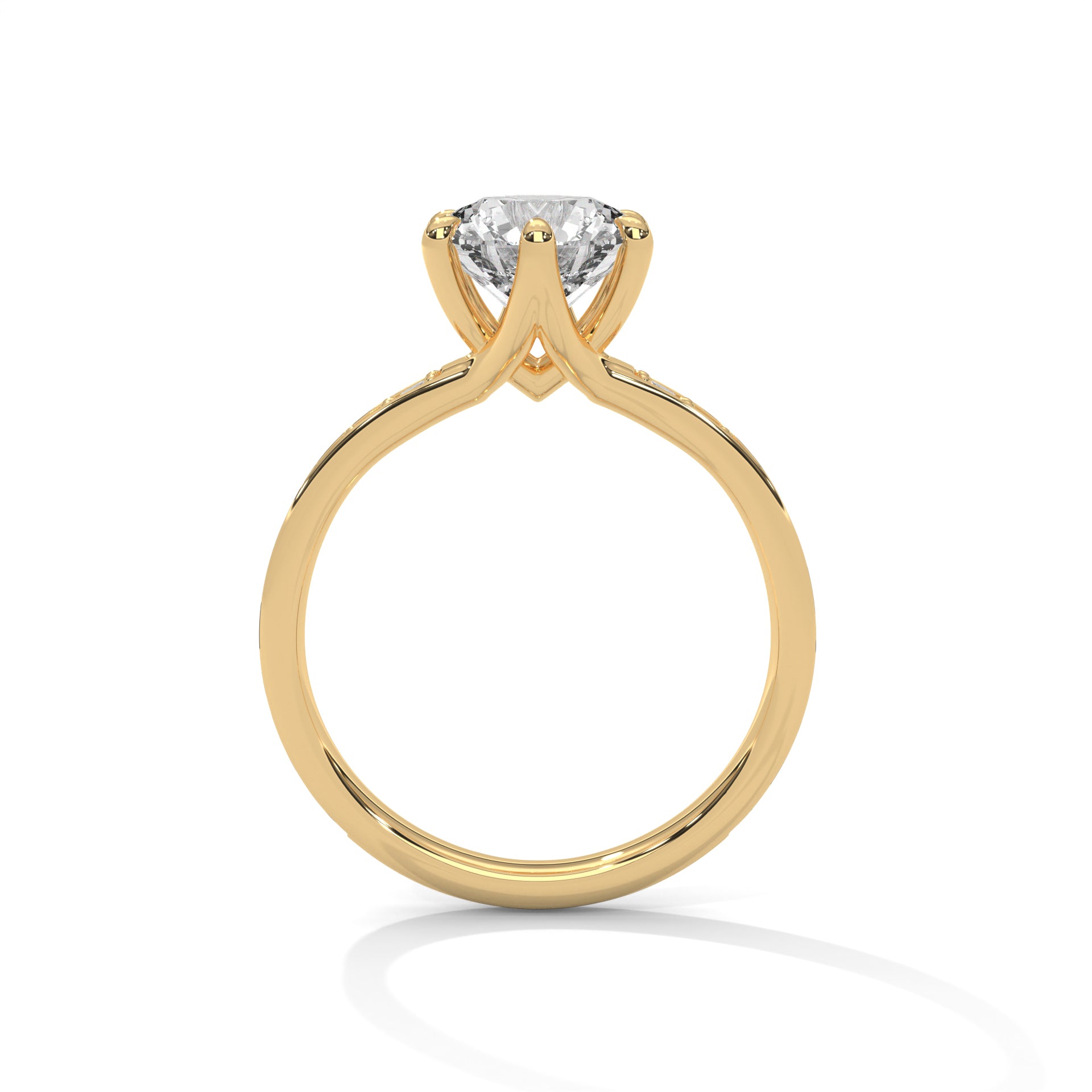 2 Carat Round Cut Solitaire Diamond Ring