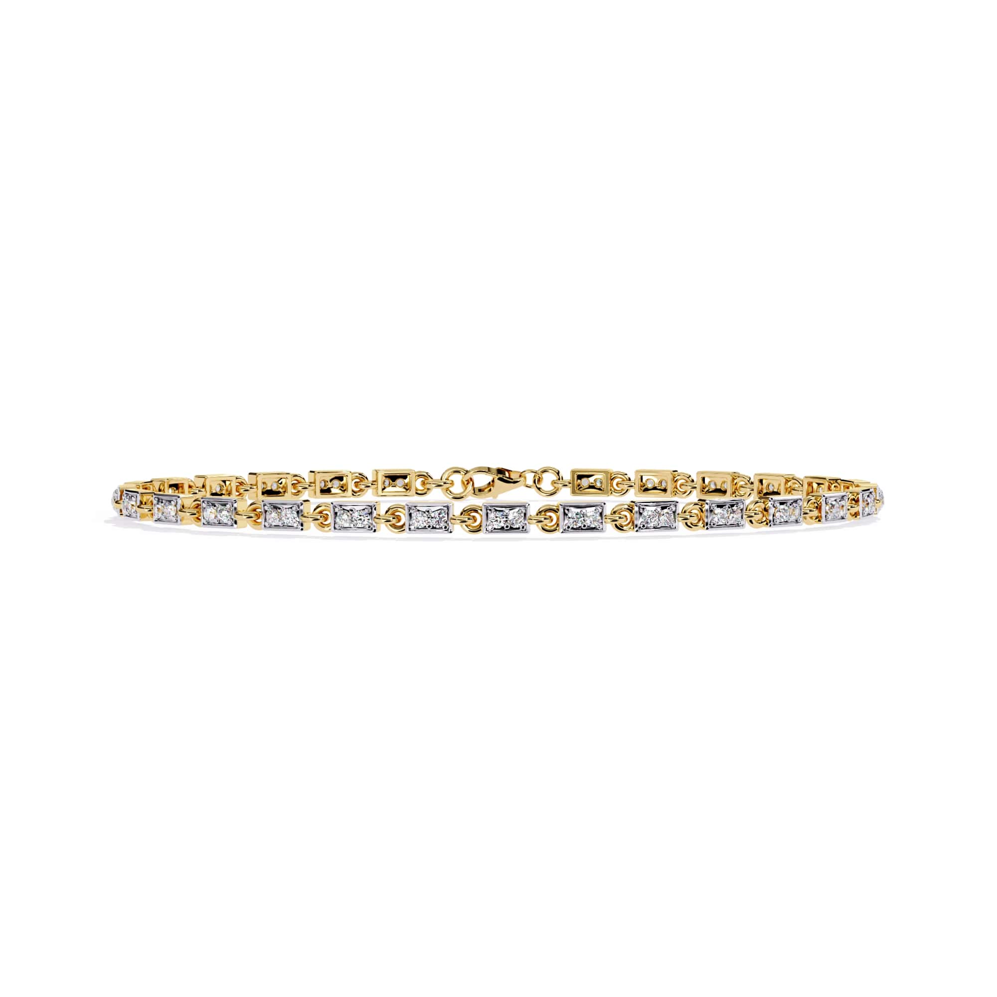 Modern Round Cut Lab Diamond Tennis Bracelet