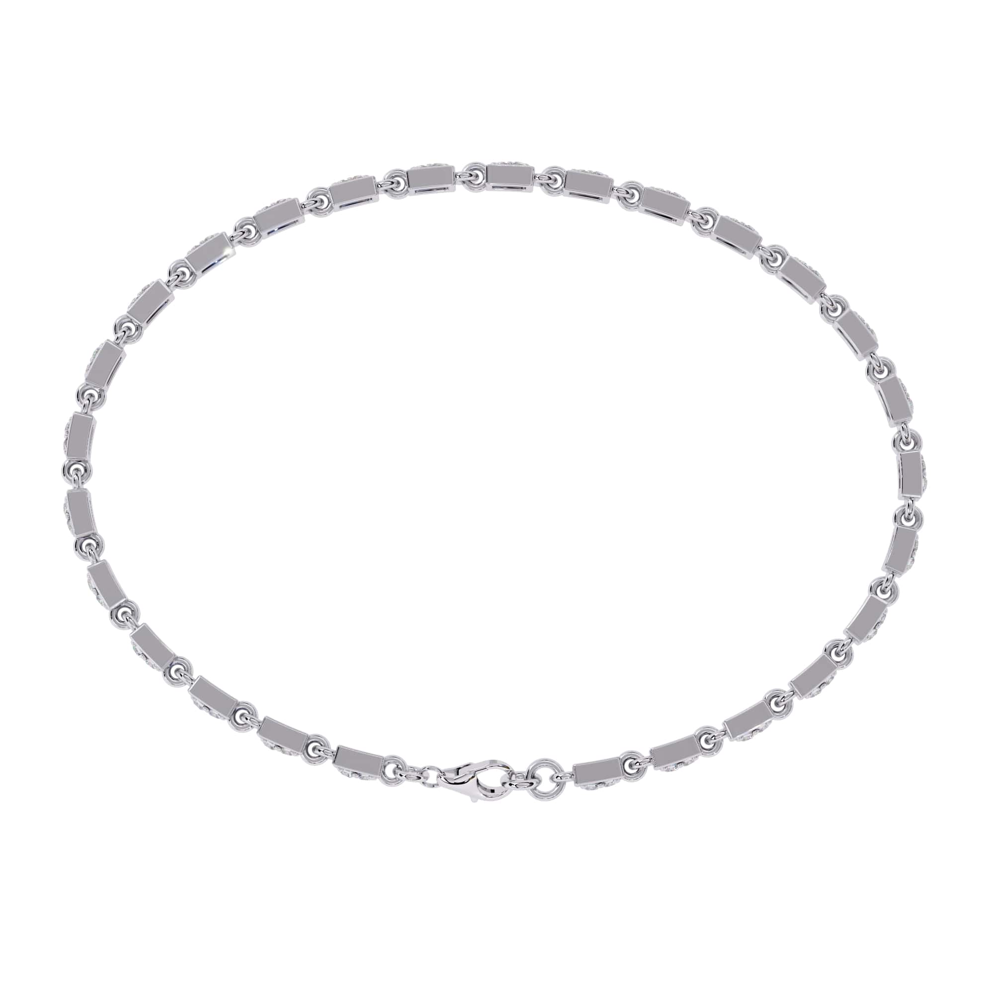 Modern Round Cut Lab Diamond Tennis Bracelet
