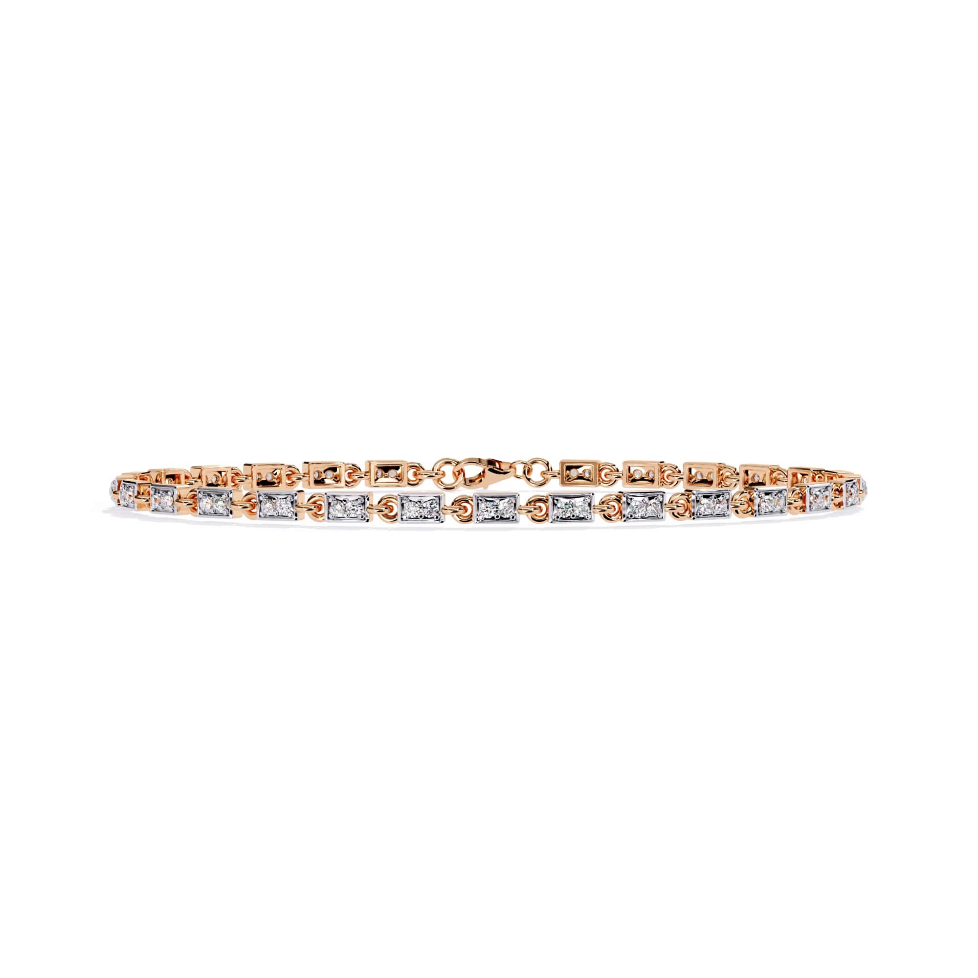 Modern Round Cut Lab Diamond Tennis Bracelet