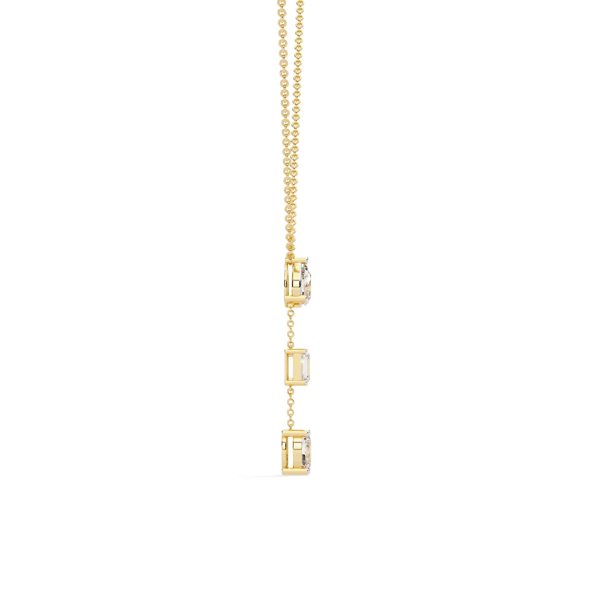 Modern Multi Shape Lab Diamond Necklace