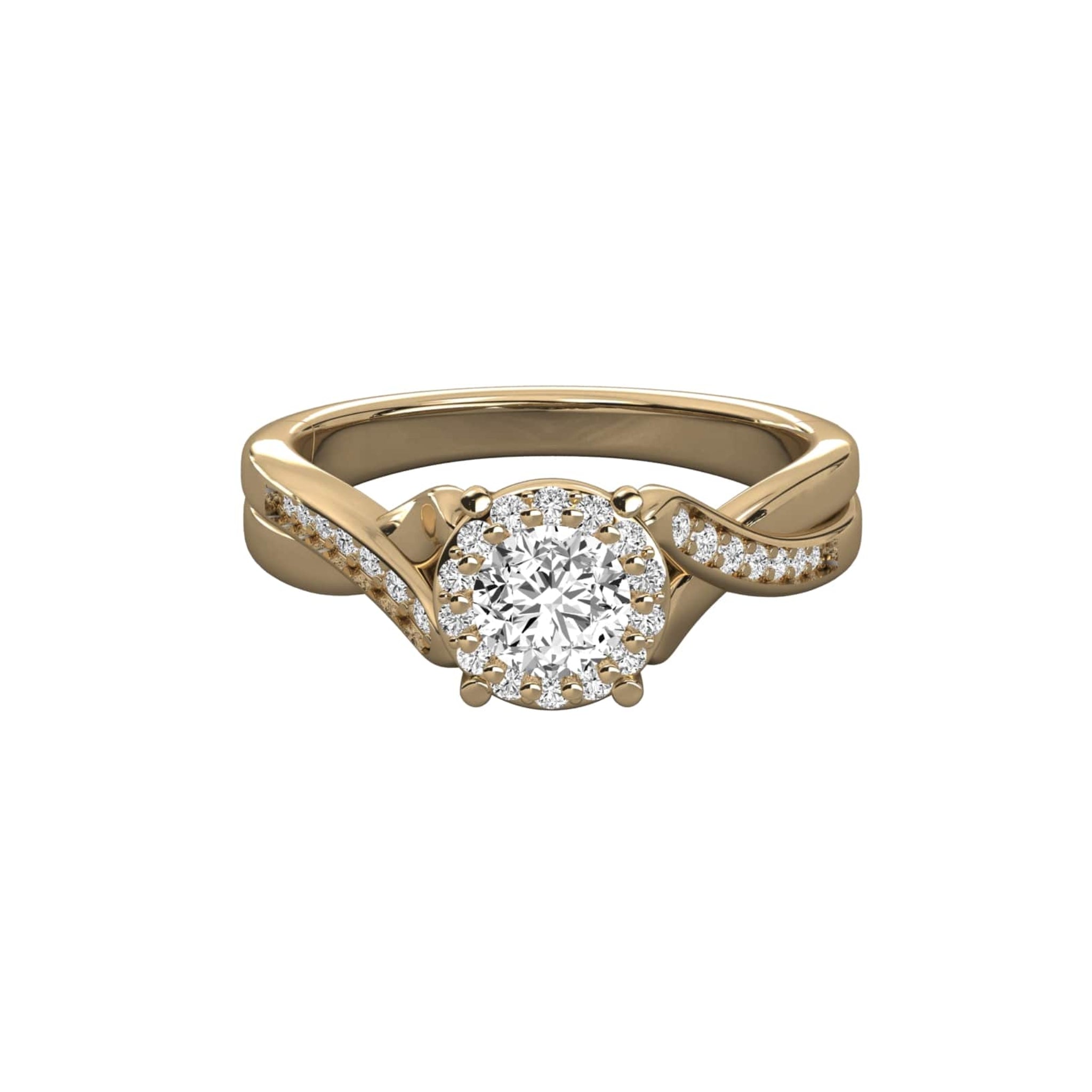 Classic Beauty Solitaire with Pave Accents