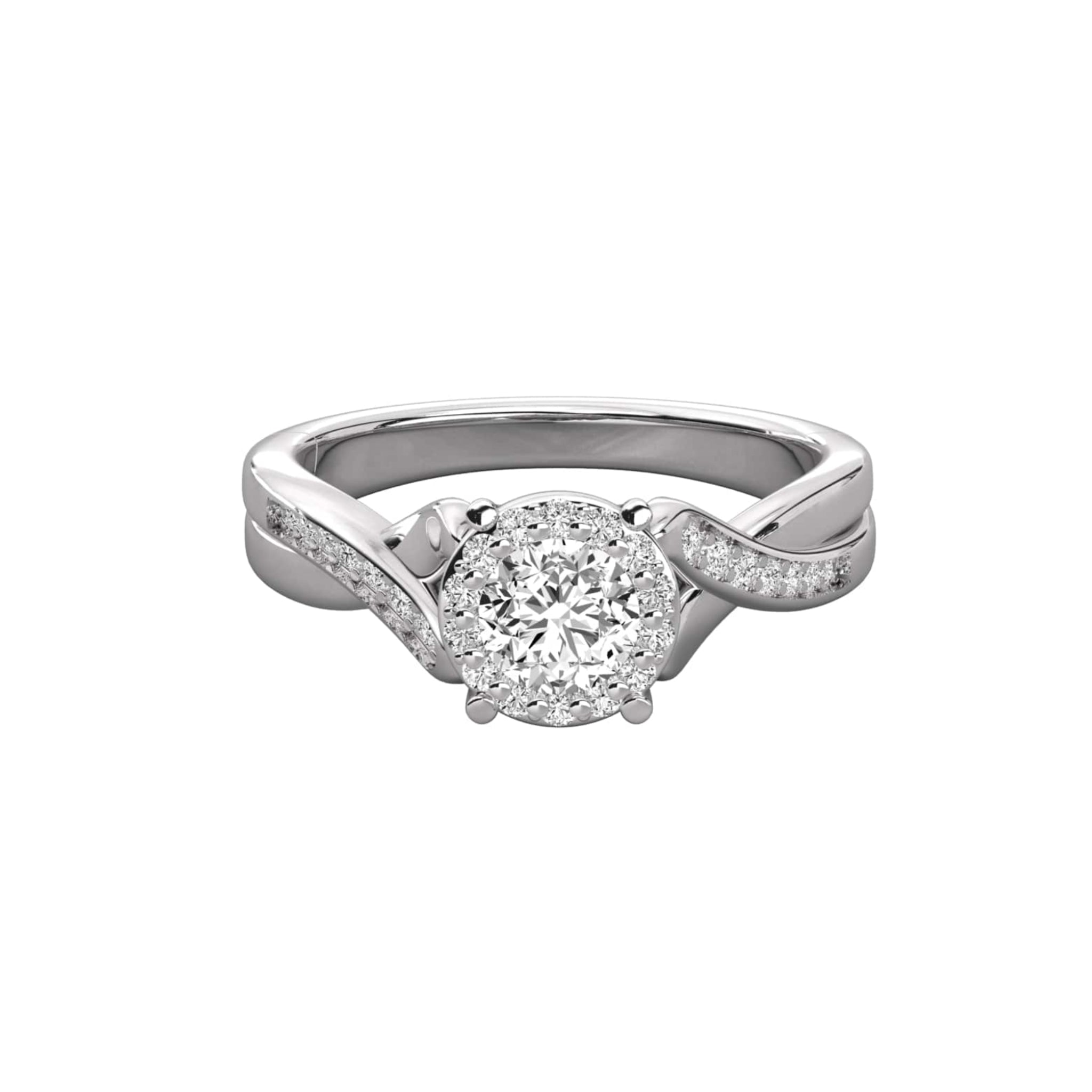 Classic Beauty Solitaire with Pave Accents