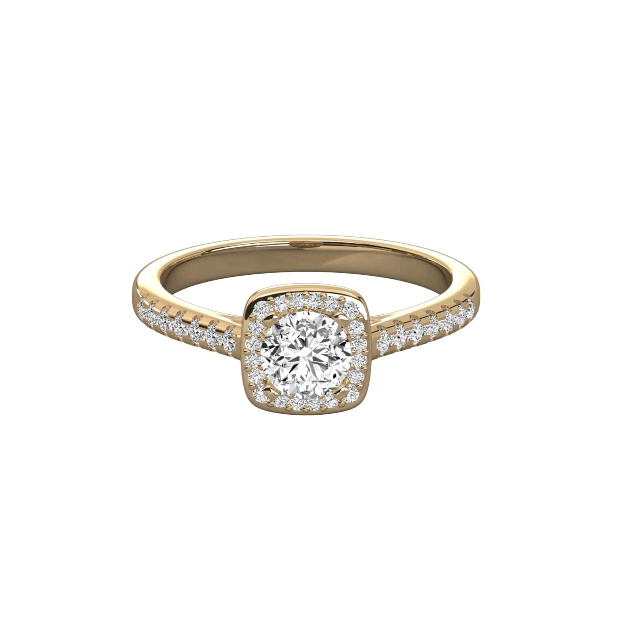 Dazzling Love Solitaire with Pave Detail