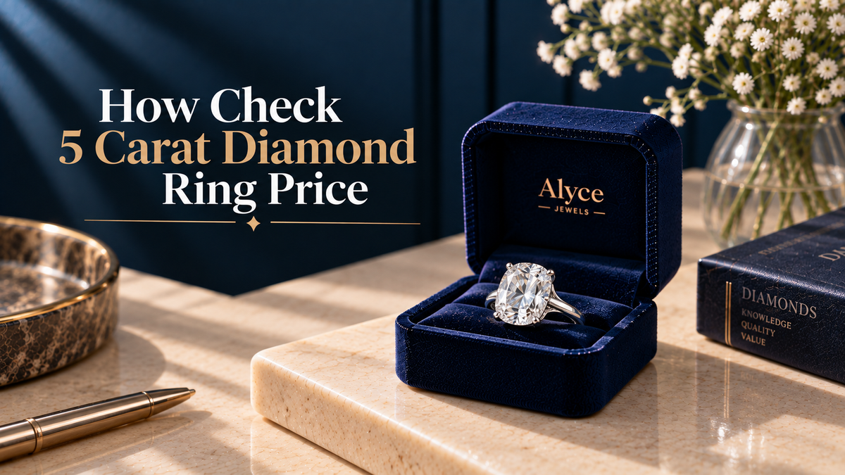 5-carat diamond ring price range to check and buy from Alyce Jewels.