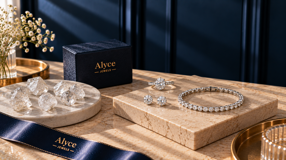 Alyce Jewels ensures the best quality of lab-grown diamonds and jewelry for women and men with a standardized process.