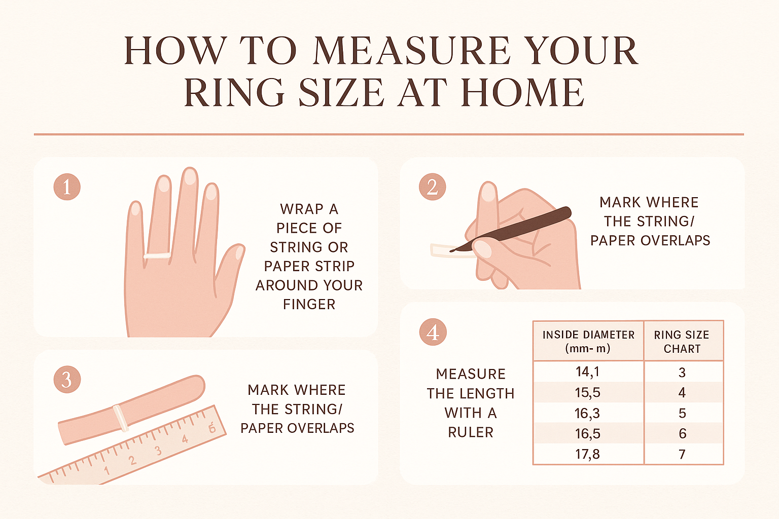 How to Measure Ring Size at Home: A Simple Guide for the Perfect Fit