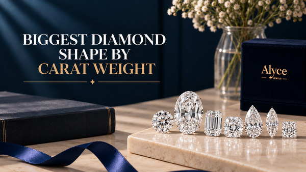Biggest diamond shape by carat weight to know and select the perfect one for your jewelry.
