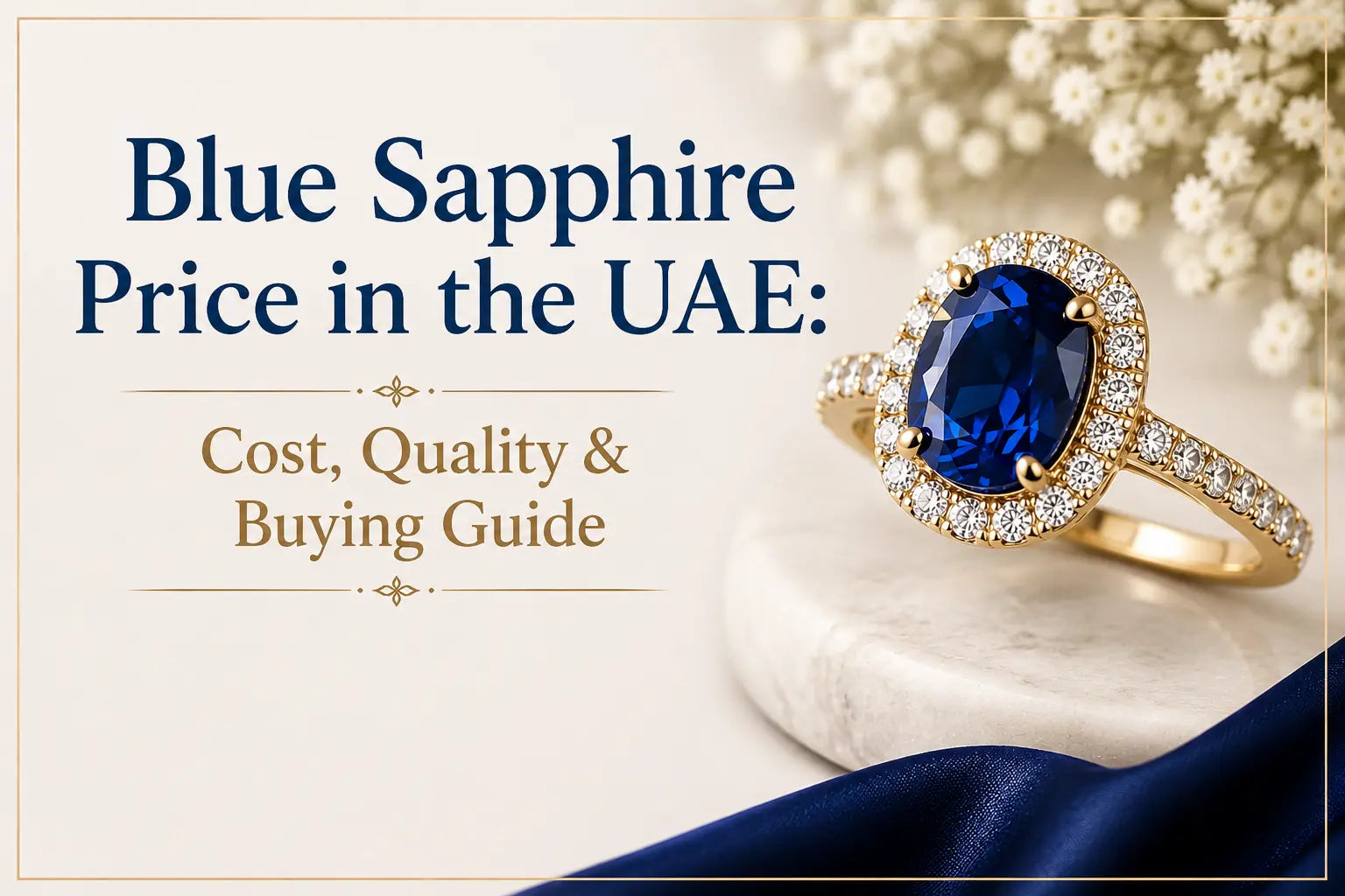 Blue sapphire price in the UAE with an understanding of quality and buying information.