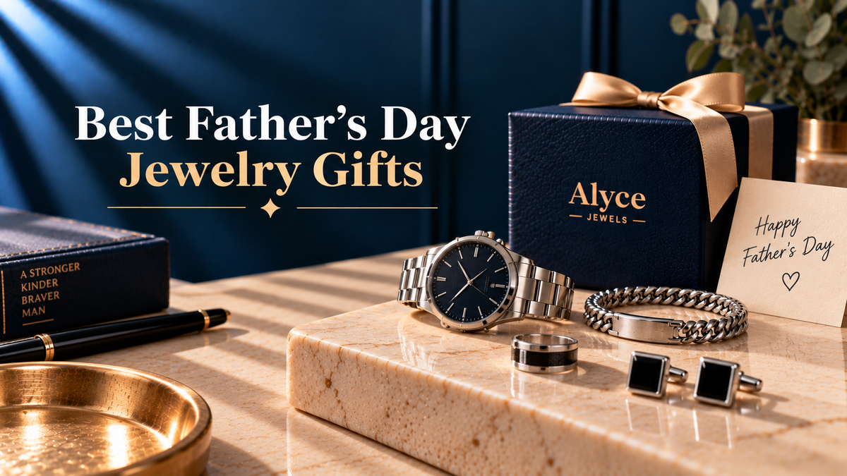 Best Father's Day jewelry gifts in lab-grown diamonds from Alyce Jewels.