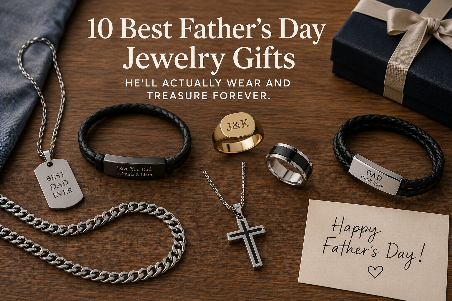 Father's Day jewelry gifts to give him that are truly personal and forever.