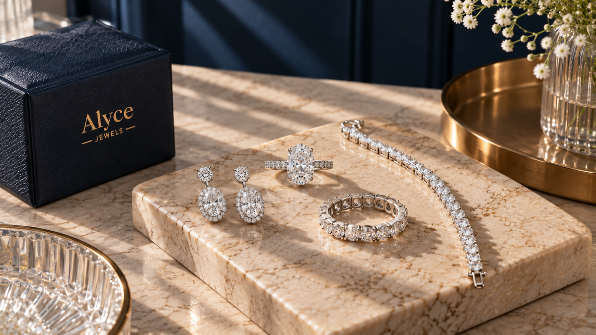 Certified lab-grown diamond jewelry crafted at Alyce Jewels.