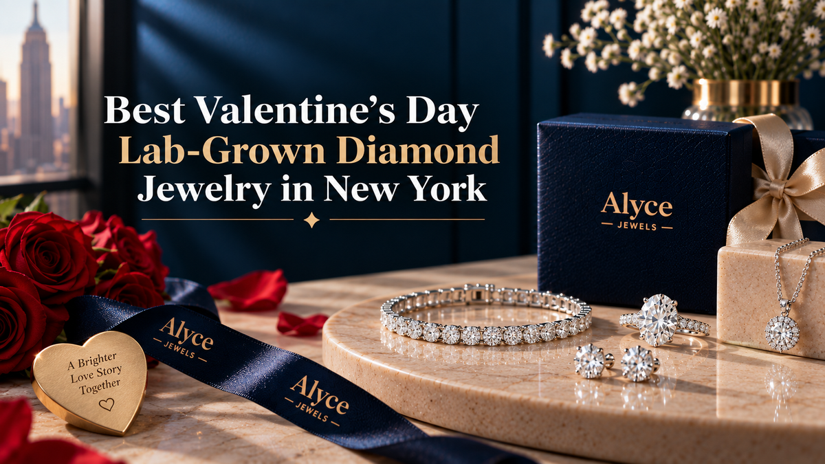 Shop Valentine's Day lab-grown diamond jewelry in New York at Alyce Jewels.