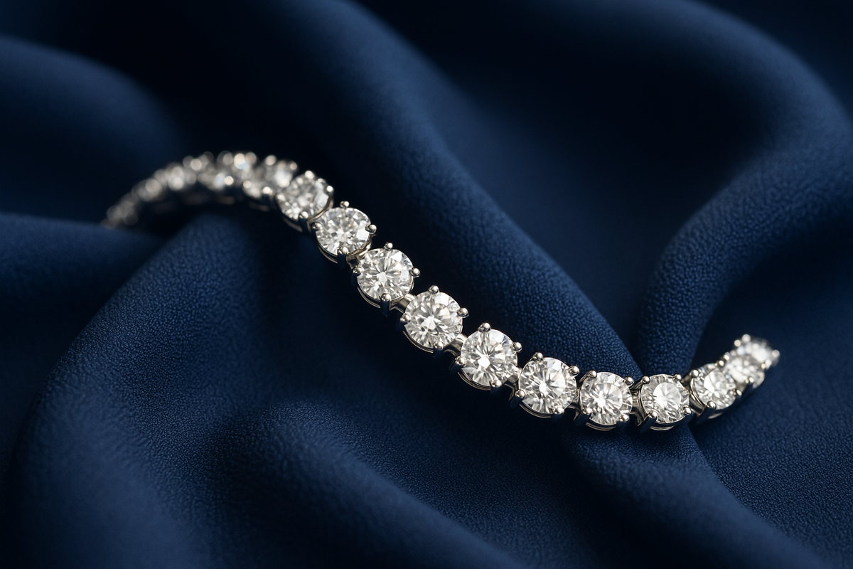 Lab Grown Diamond Tennis Bracelets