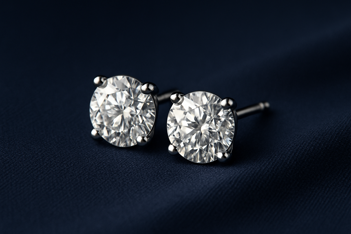 Lab Grown Diamond Stud Earrings