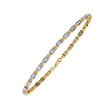 0.45 Carat Round Lab Grown Diamond Link Tennis Bracelet