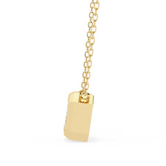 Elegant Emerald Bezel Pendant