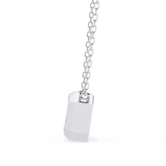 Elegant Emerald Bezel Pendant