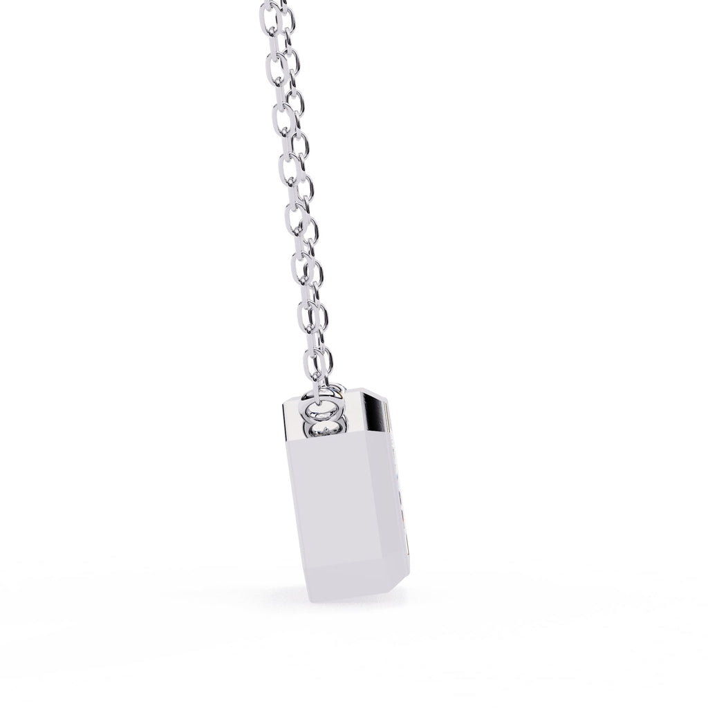 Elegant Emerald Bezel Pendant