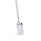 Elegant Emerald Bezel Pendant