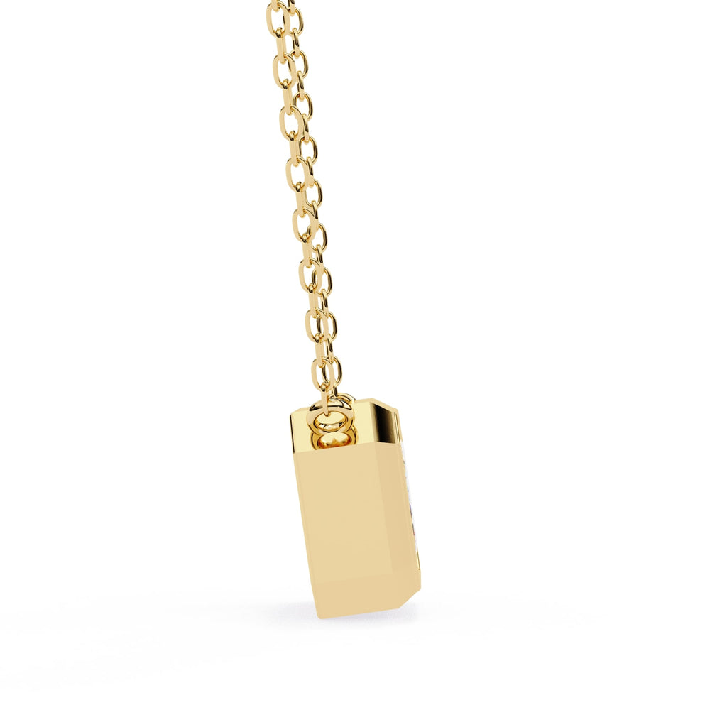 Elegant Emerald Bezel Pendant