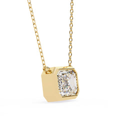 Elegant Emerald Bezel Pendant