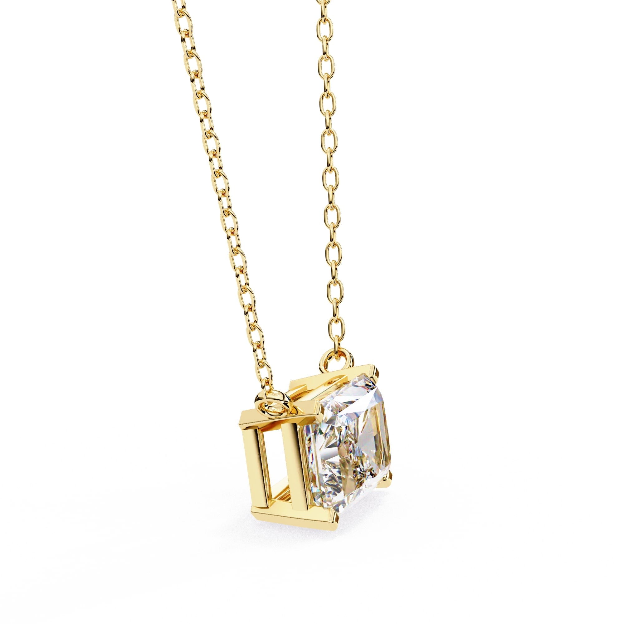 Gorgeous Radiant Solitaire Pendant