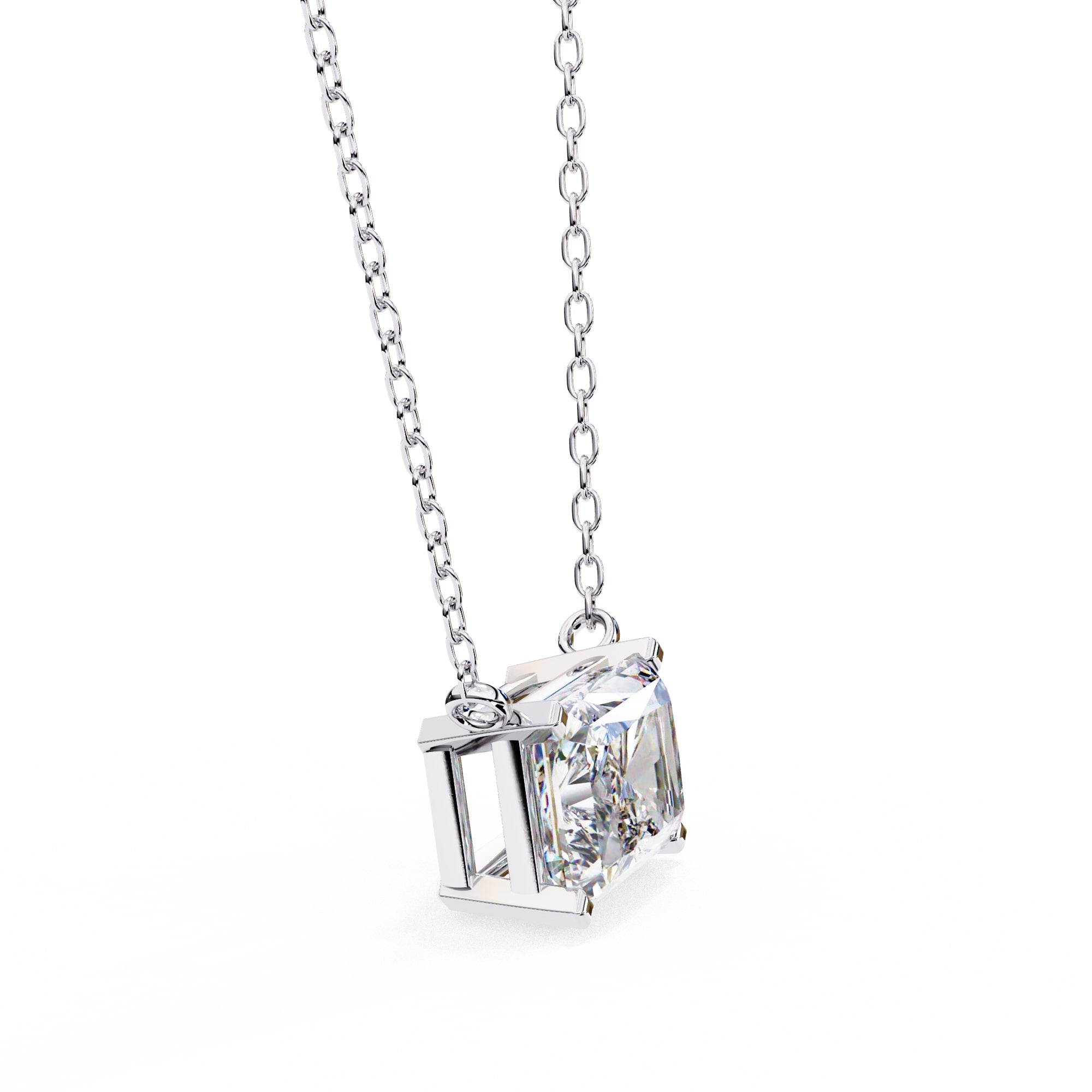 Gorgeous Radiant Solitaire Pendant