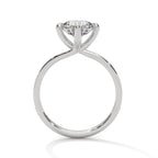 Solitaire Accent Diamond Engagement Ring With 4 Prongs