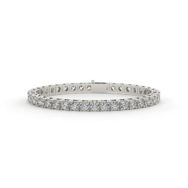 Diamond bracelet on a white background