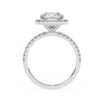Cushion Halo Solitaire Diamond Engagement Ring