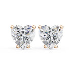 Heart Shaped Stud Earrings
