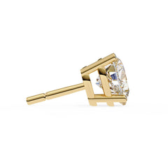 Heart cut stud earrings