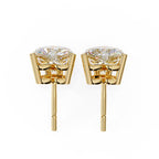 Heart cut stud earrings