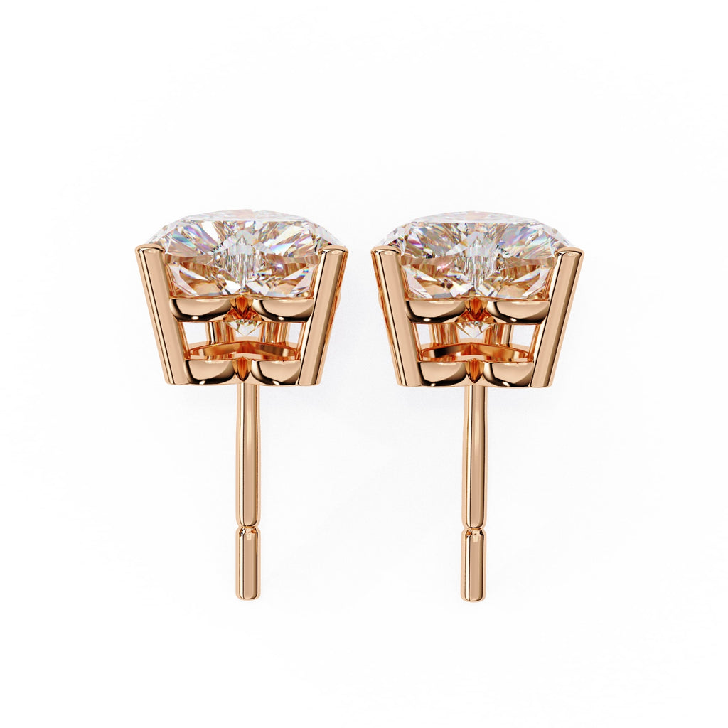 Heart cut stud earrings