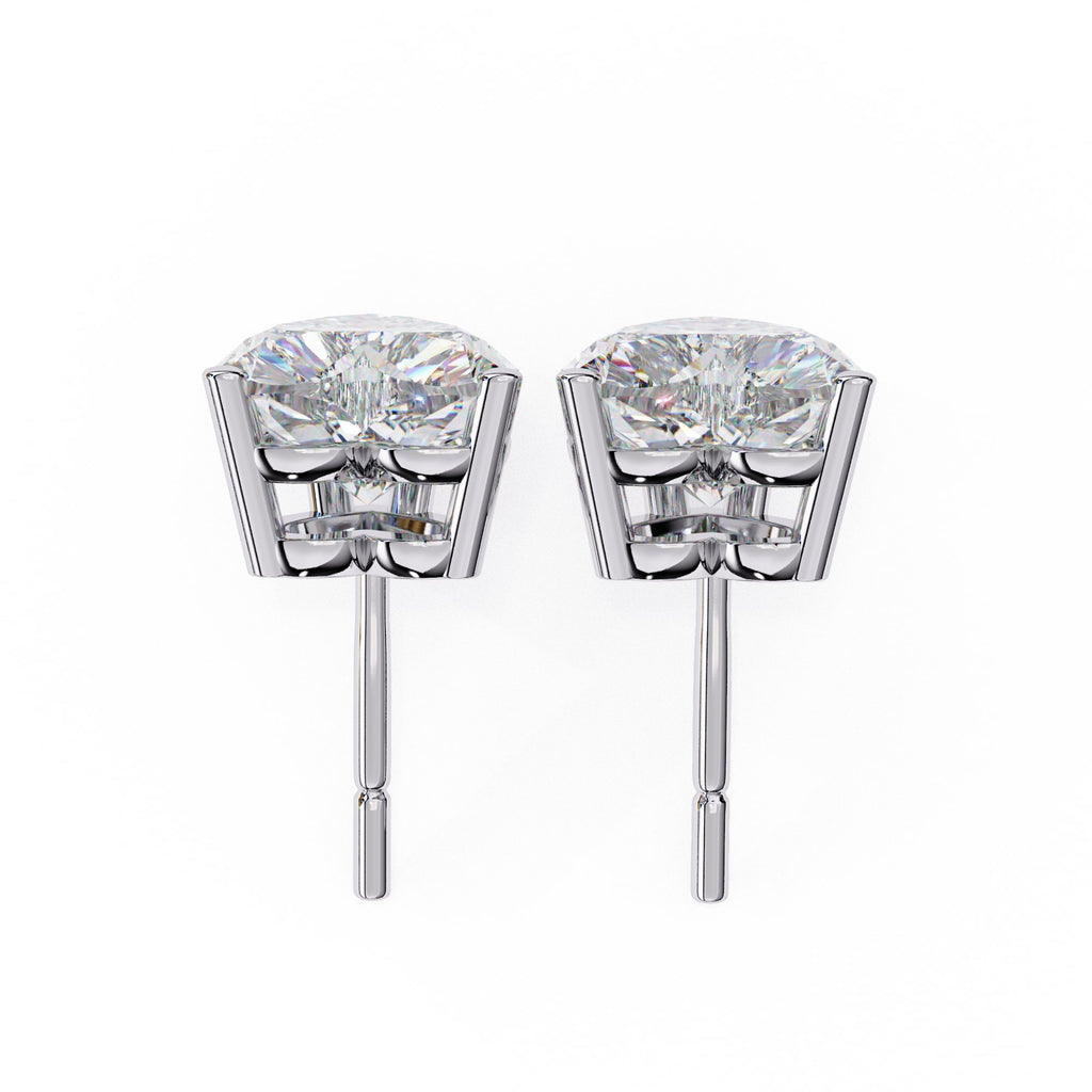 Heart cut stud earrings