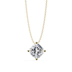 Elegant Cushion Solitaire Pendant