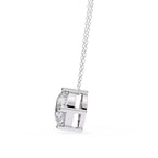 Elegant Cushion Solitaire Pendant