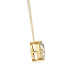 Elegant Cushion Solitaire Pendant