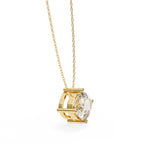 Elegant Cushion Solitaire Pendant