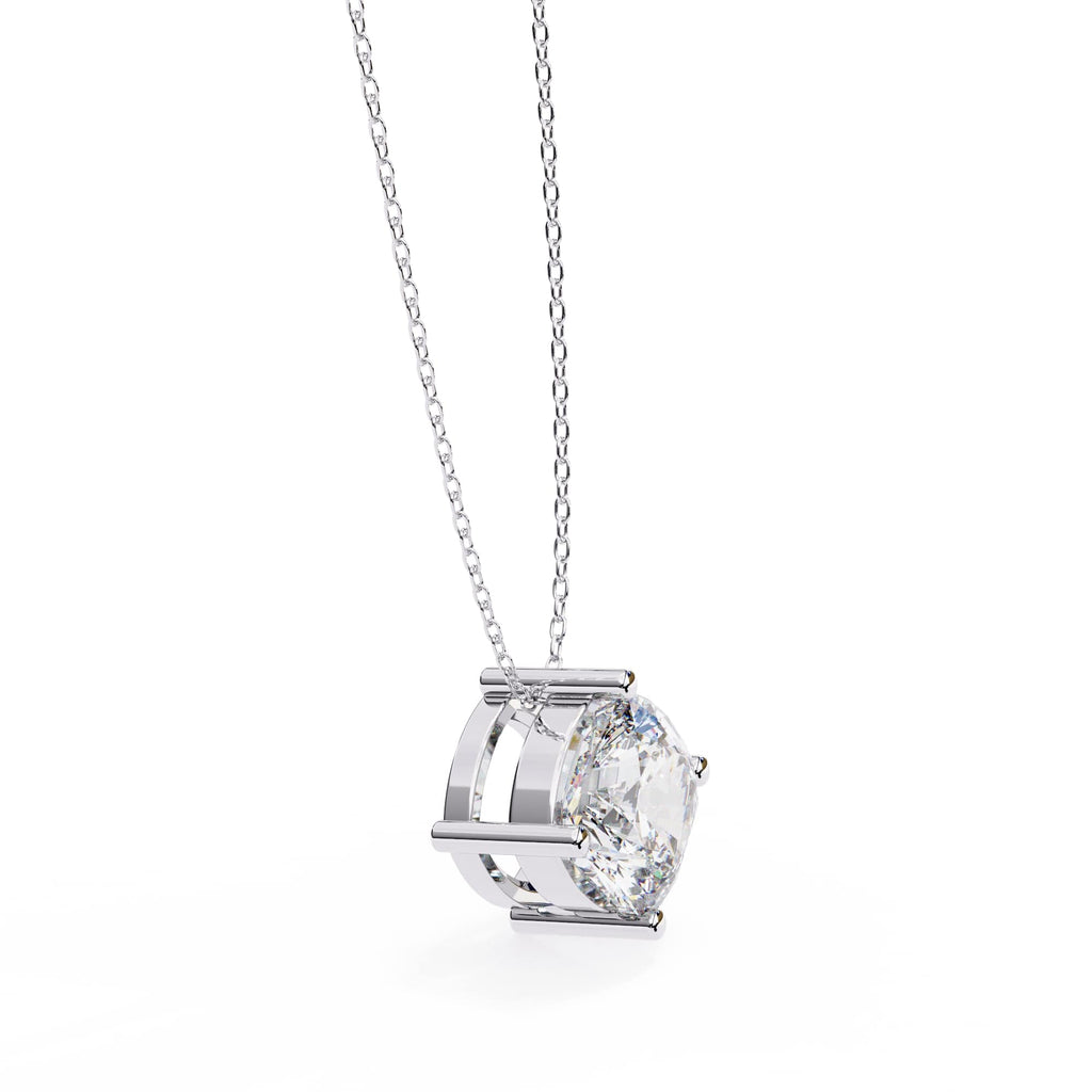 Elegant Cushion Solitaire Pendant