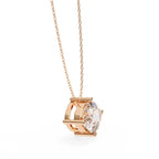 Elegant Cushion Solitaire Pendant