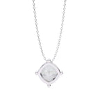 Elegant Cushion Solitaire Pendant