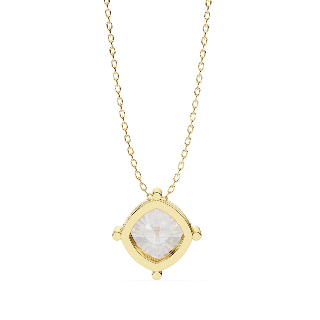 Elegant Cushion Solitaire Pendant
