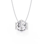 Elegant Cushion Solitaire Pendant